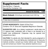 Herbal Secrets Black Cohosh 540 Mg 120 Capsules - herbalsecrets