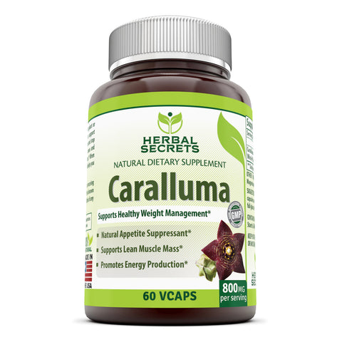 Herbal Secrets Caralluma 800 Mg 60 Vegetarian Capsules