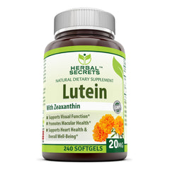Herbal Secrets Lutein 20 Mg 240 Softgels