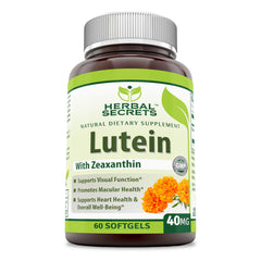 Herbal Secrets Lutein with Zeaxanthin 40 Mg 60 Softgels