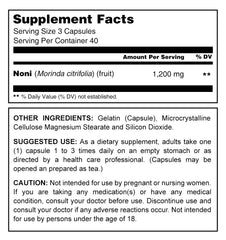 Herbal Secrets Noni 400 Mg 120 Capsules - herbalsecrets