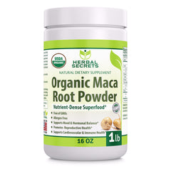 Herbal Secrets Organic Maca Root Powder 16 Oz 1 Lb