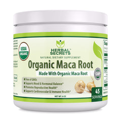 Herbal Secrets Organic Maca Root Powder 8 Oz (45 Servings)