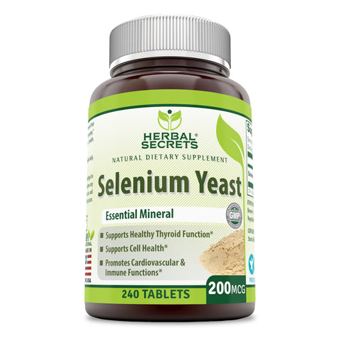 Herbal Secrets Selenium Yeast 200 MCG 240 Tablets
