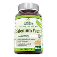 Herbal Secrets Selenium Yeast 200 MCG 240 Tablets