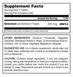 Herbal Secrets Selenium Yeast 200 MCG 240 Tablets - herbalsecrets