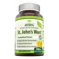 Herbal Secrets St. John's Wort 700 Mg 180 Capsules