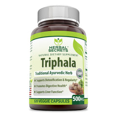 Herbal Secrets Triphala 500 Mg 120 Veggie Capsules