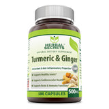 Herbal Secrets Turmeric & Ginger 500 Mg 180 Capsules