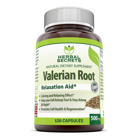Herbal Secrets Valerian Root 500 Mg 120 Capsules