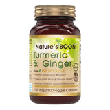 Nature's Boon Turmeric & Ginger with Bioperine 755 Mg 90 Veggie Capsules