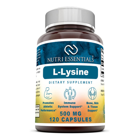 Nutri Essentials L Lysine 500 Mg 120 Capsules
