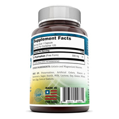 Nutri Essentials L Tryptophan 500 Mg 120 Capsules