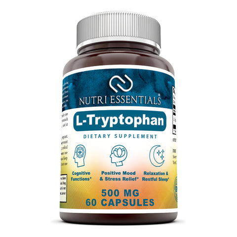 Nutri Essentials L Tryptophan 500 Mg 60 Capsules