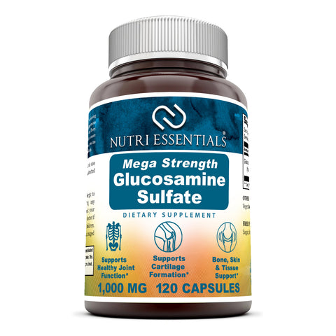 Nutri Essentials Mega Strength Glucosamine Sulfate 1000 Mg 120 Capsules