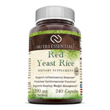 Nutri Essentials Red Yeast Rice 1200 Mg 240 Capsules