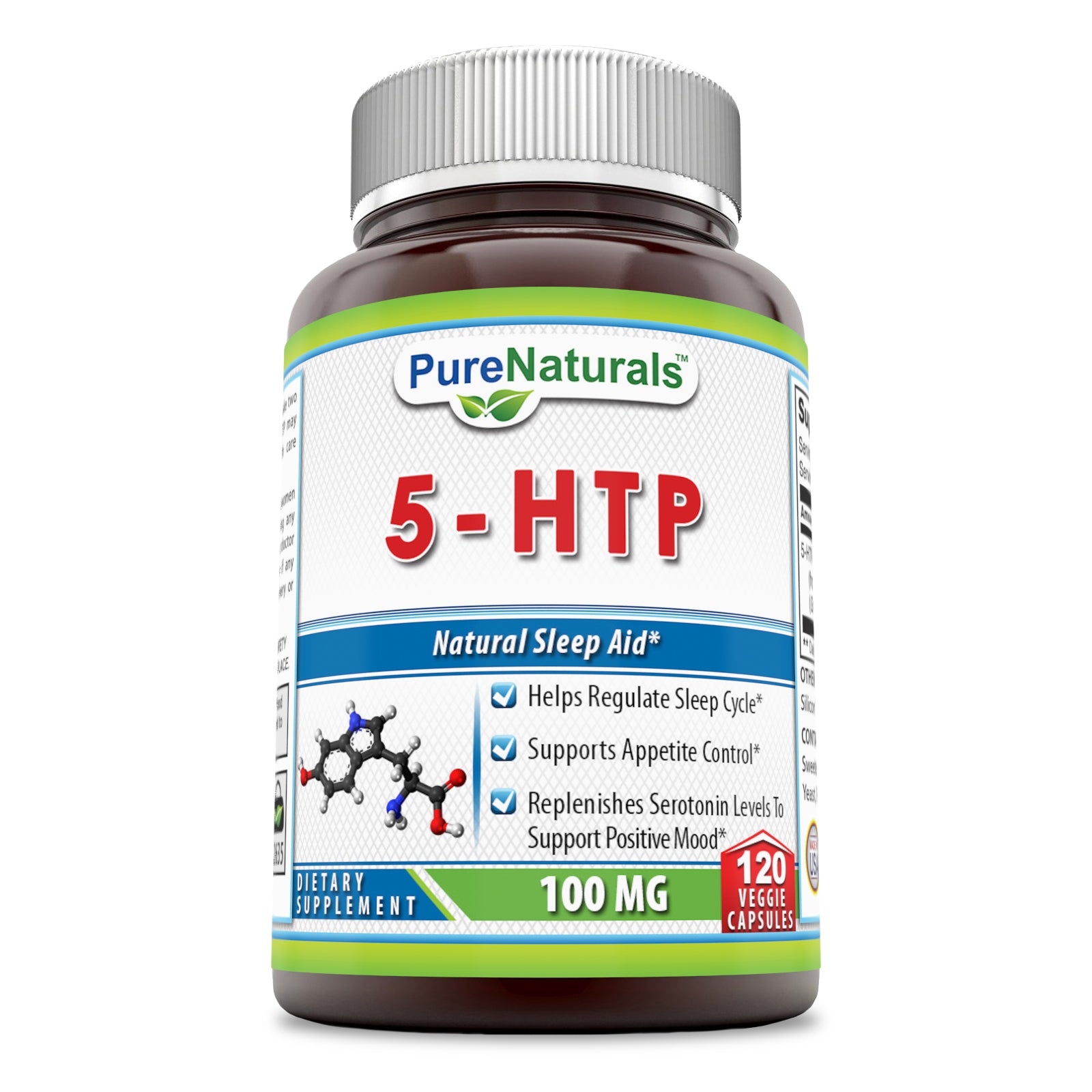 Pure Naturals 5 HTP 100 Mg 120 Veggie Capsules – Vitaminshub