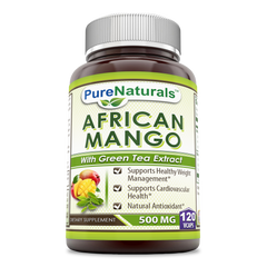 Pure Naturals African Mango 500 Mg 120 Veggie Capsules