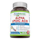 Pure Naturals Alpha Lipoic Acid 300 Mg 120 Softgels