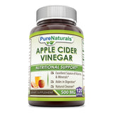 Pure Naturals Apple Cider Vinegar 500 Mg 120 Capsules