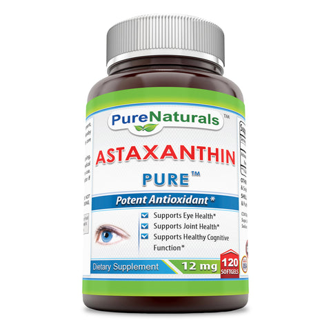 Pure Naturals Astaxanthin 12 Mg 120 Softgels