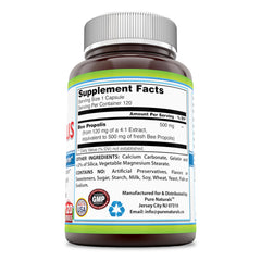 Pure Naturals Bee Propolis 500 Mg 120 Capsules