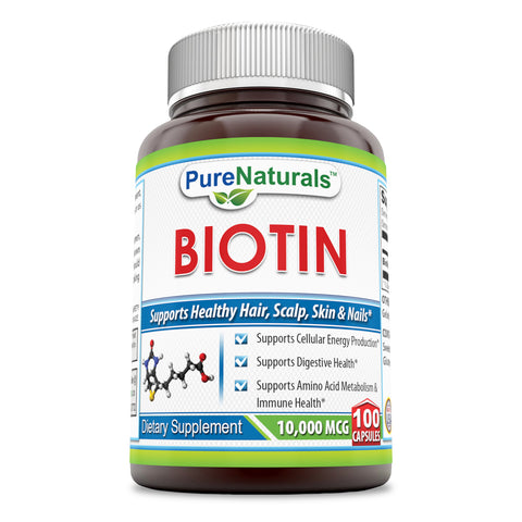 Pure Naturals Biotin 10000 Mcg 100 Capsules