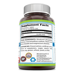 Pure Naturals Biotin Dietary Supplement 10000 Mcg 240 Tablet
