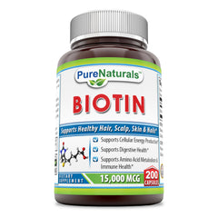 Pure Naturals Biotin 15000 Mcg 200 Capsules