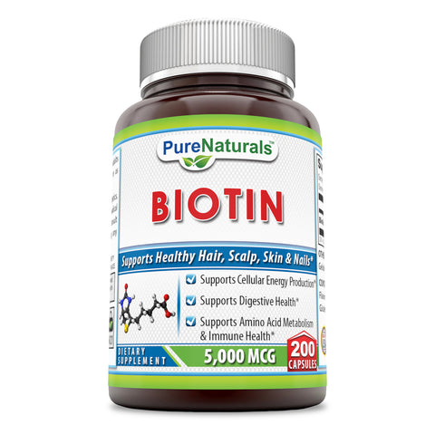 Pure Naturals Biotin 5000 Mcg 200 Capsules