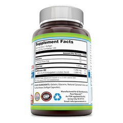 Pure Naturals CLA Conjugated Linoleic Acid 1250 Milligrams 120 Softgels