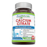 Pure Naturals Calcium Citrate 1000 Mg 240 Tablets
