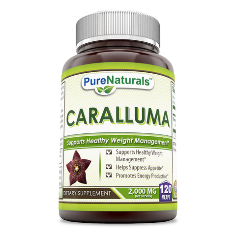 Pure Naturals Caralluma 2000 Mg 120 Veggie Capsules