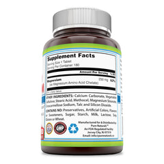 Pure Naturals Chelated Magnesium Dietary Supplement 250 Milligrams 180 Tablets