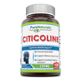 Pure Naturals Citicoline 250 Mg 120 Capsules