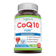 Pure Naturals COQ 10 400 Mg 60 Softgels