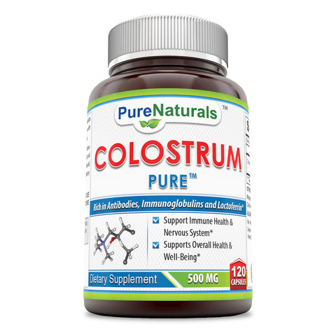 Pure Naturals Colostrum 500 Mg 120 Capsules