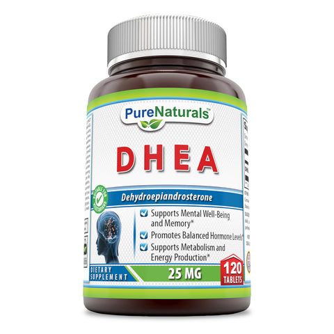 Pure Naturals DHEA 25 Mg 120 Tablets