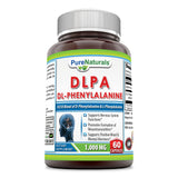 Pure Naturals DLPA (DL-Phenylalanine) 1000 Mg 60 Capsules