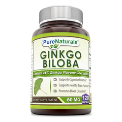 Pure Naturals Ginkgo Biloba 60 Mg 120 Capsules