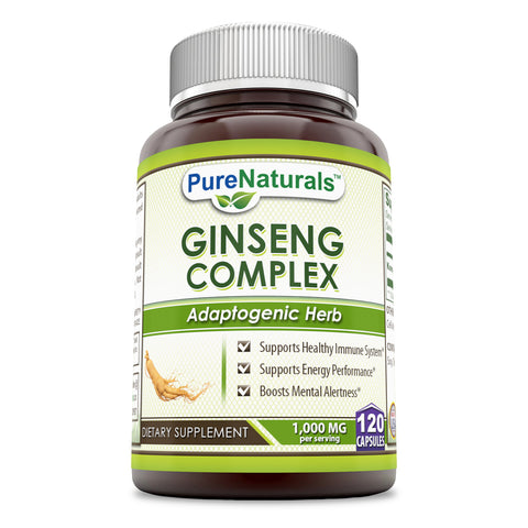 Pure Naturals Ginseng Complex 1000 Mg 120 Capsules