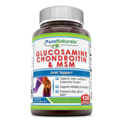 Pure Naturals Glucosamine Chondroitin & MSM 120 Capsules