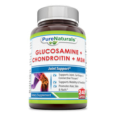 Pure Naturals Glucosamin Chondroitin And MSM 240 Capsules