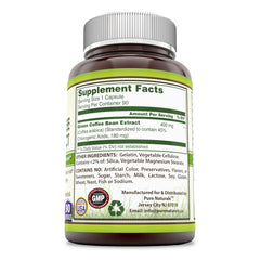 Pure Naturals Green Coffee Bean Extract 400 Mg 90 Capsules
