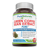 Pure Naturals Green Coffee Bean Extract 800 Mg 120 Veggie Capsules