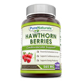 Pure Naturals Hawthorn Berries 565 Mg 180 Capsules
