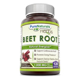 Pure Naturals Beet Root Dietary Supplement 1000 Mg 120 Capsules