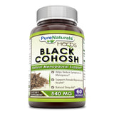 Pure Naturals Black Cohosh 540 Mg 60 Capsules