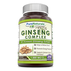 Pure Naturals Ginseng Complex 1000 mg 250 capsules