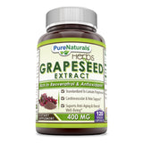 Pure Naturals Grapeseed Extract 400 Mg 120 Veggie Capsules